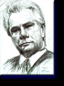 "Gotti", charcoal on paper.