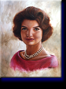 "Jackie", oil on canvas.