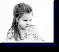 "Lauren", pencil on bristol board.