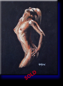 "Nakita", conte on paper. Private collection of Aileen G. Special series.