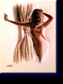 "Reba". colored pencil on paper