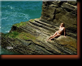 Jennna at Sunset Cliffs. My favorite beach spot.