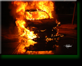 Car Fire, Houston, Texas
