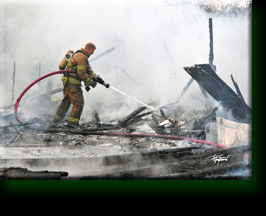 House Garage Fire 2009